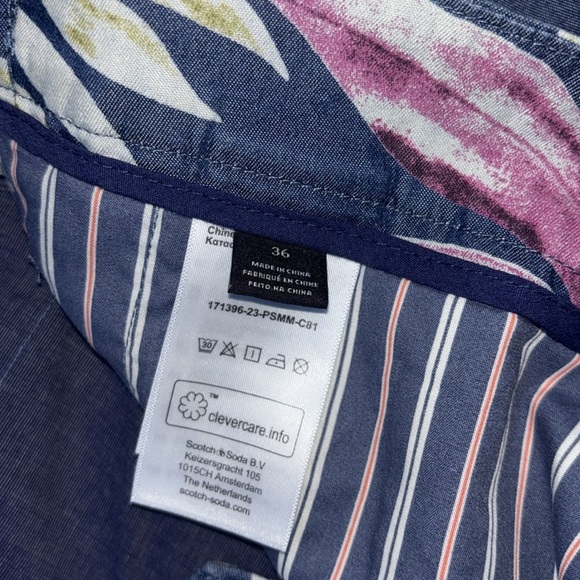 Scotch & Soda Men’s Size 36 Twilt Loose Fit Hawaiian Floral Shorts NWT Tropical - Picture 6 of 7